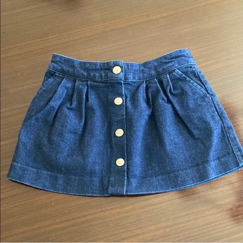 Jacadi NWOT dark denim skirt